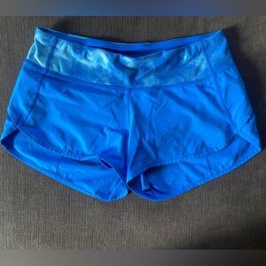 Lululemon Blue Speed Short Size 4